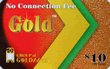 Gold phone card